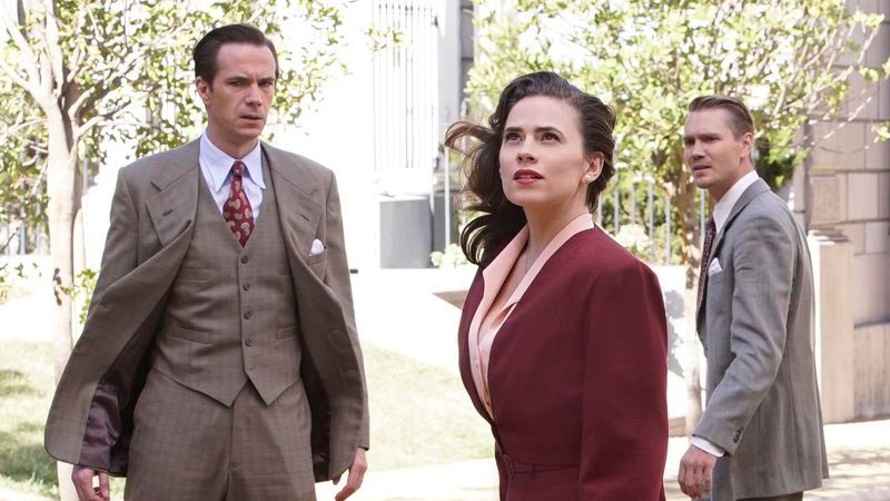 James D’Arcy, Hayley Atwell, and Chad Michael Murray in Marvel’s Agent Carter